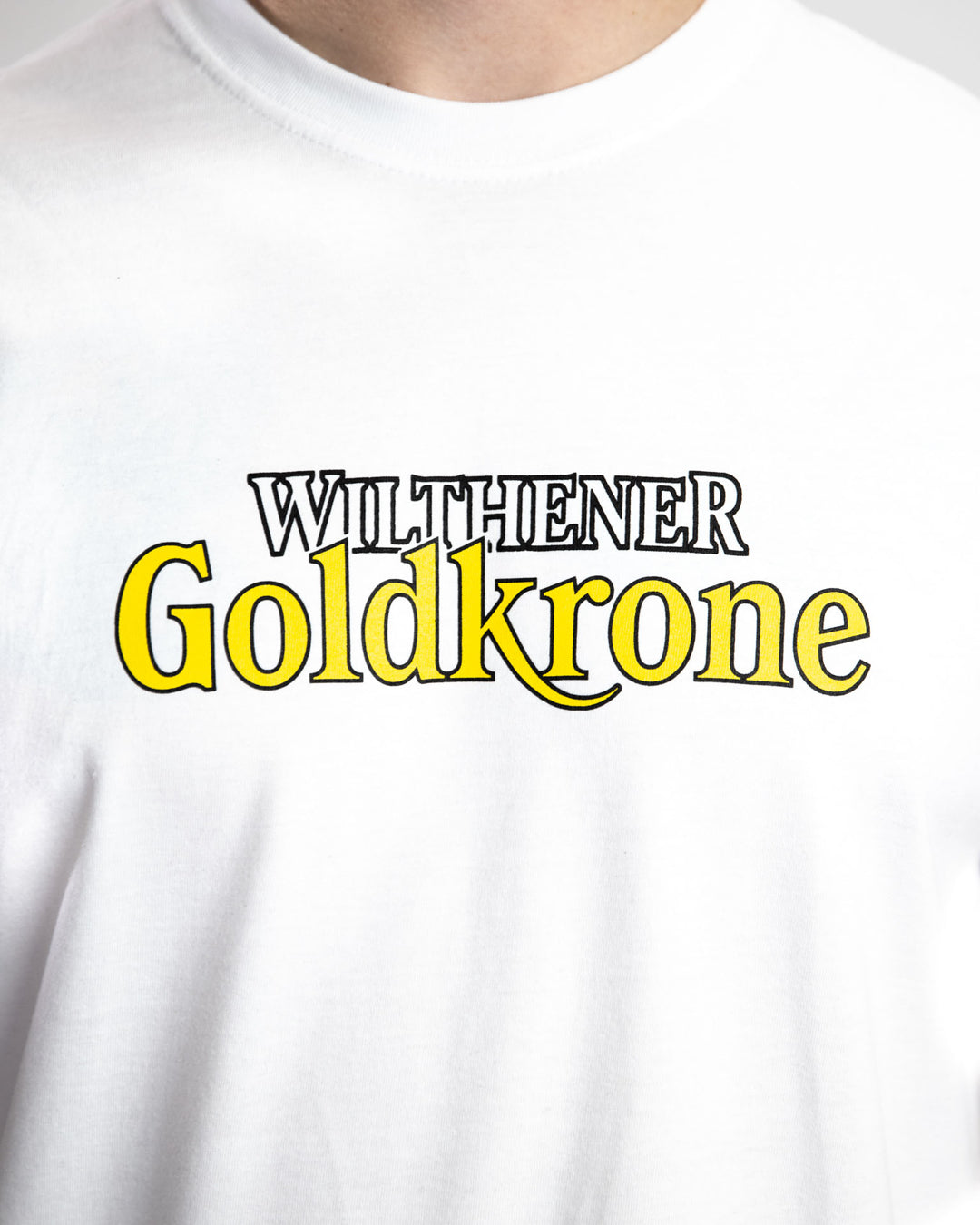 WILTHENER Goldkrone T-Shirt Logo Weiß
