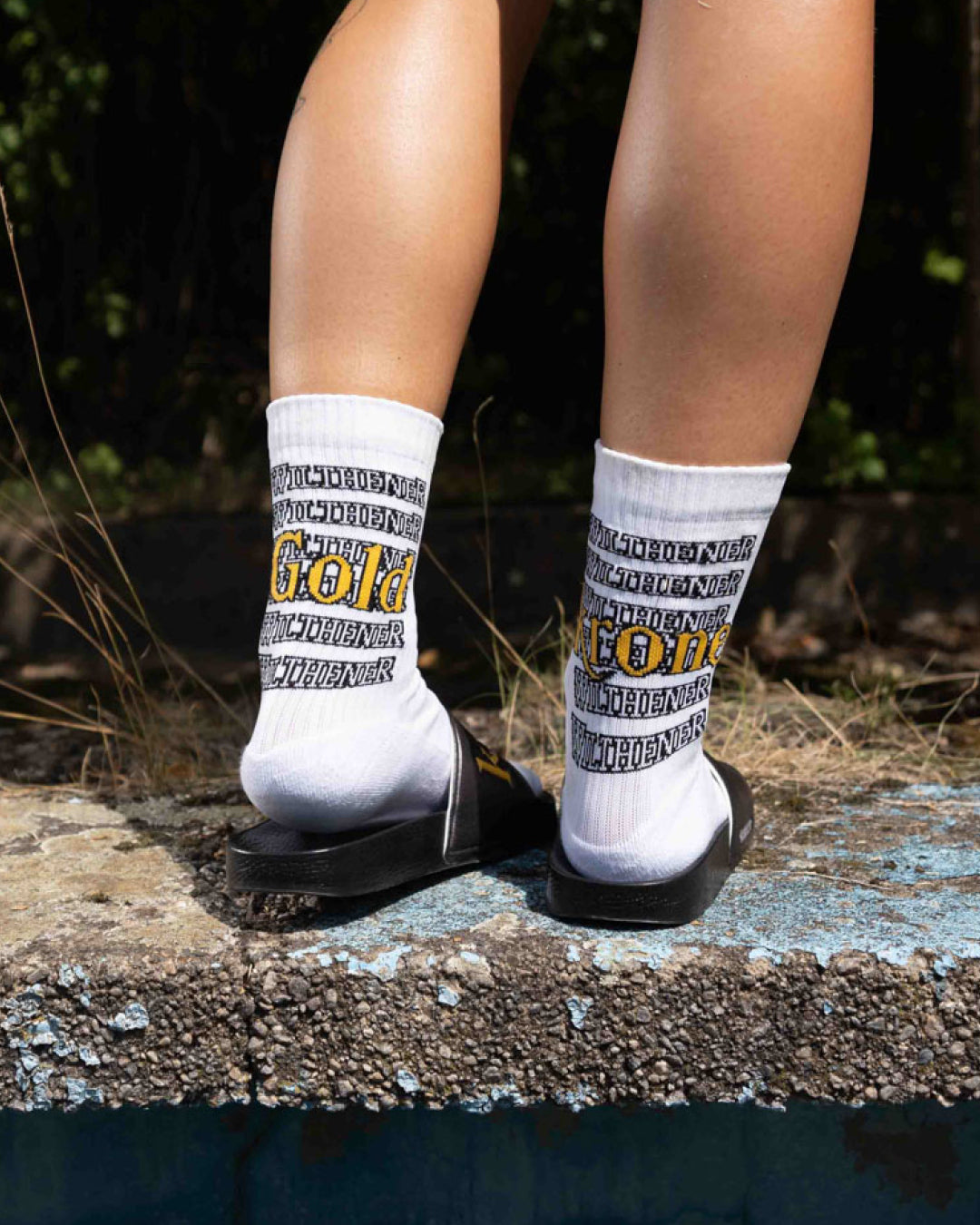 WILTHENER Goldkrone Socke Logo hinten