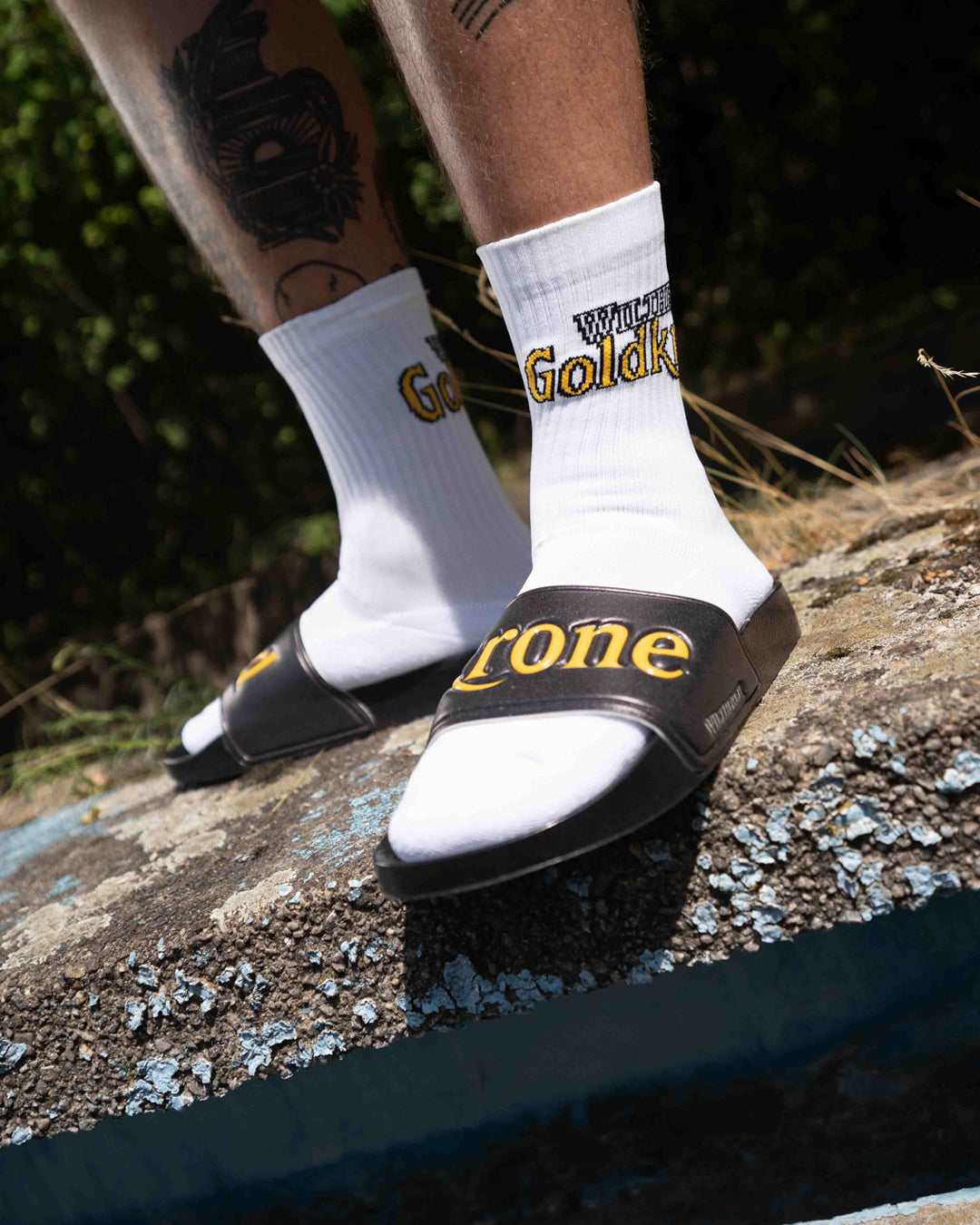 WILTHENER Goldkrone Socke Logo seitlich