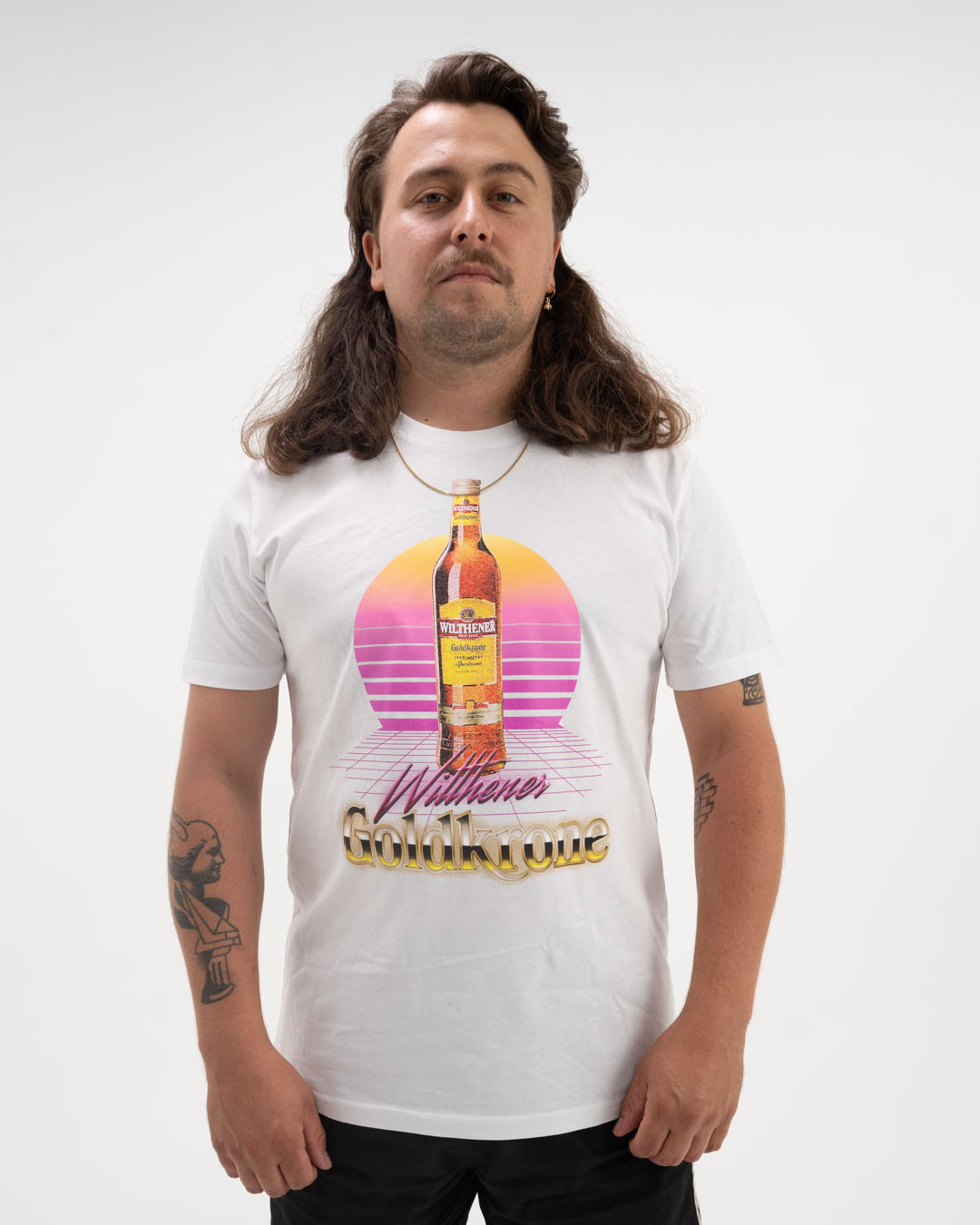 WILTHENER Goldkrone T-Shirt 80s Weiß