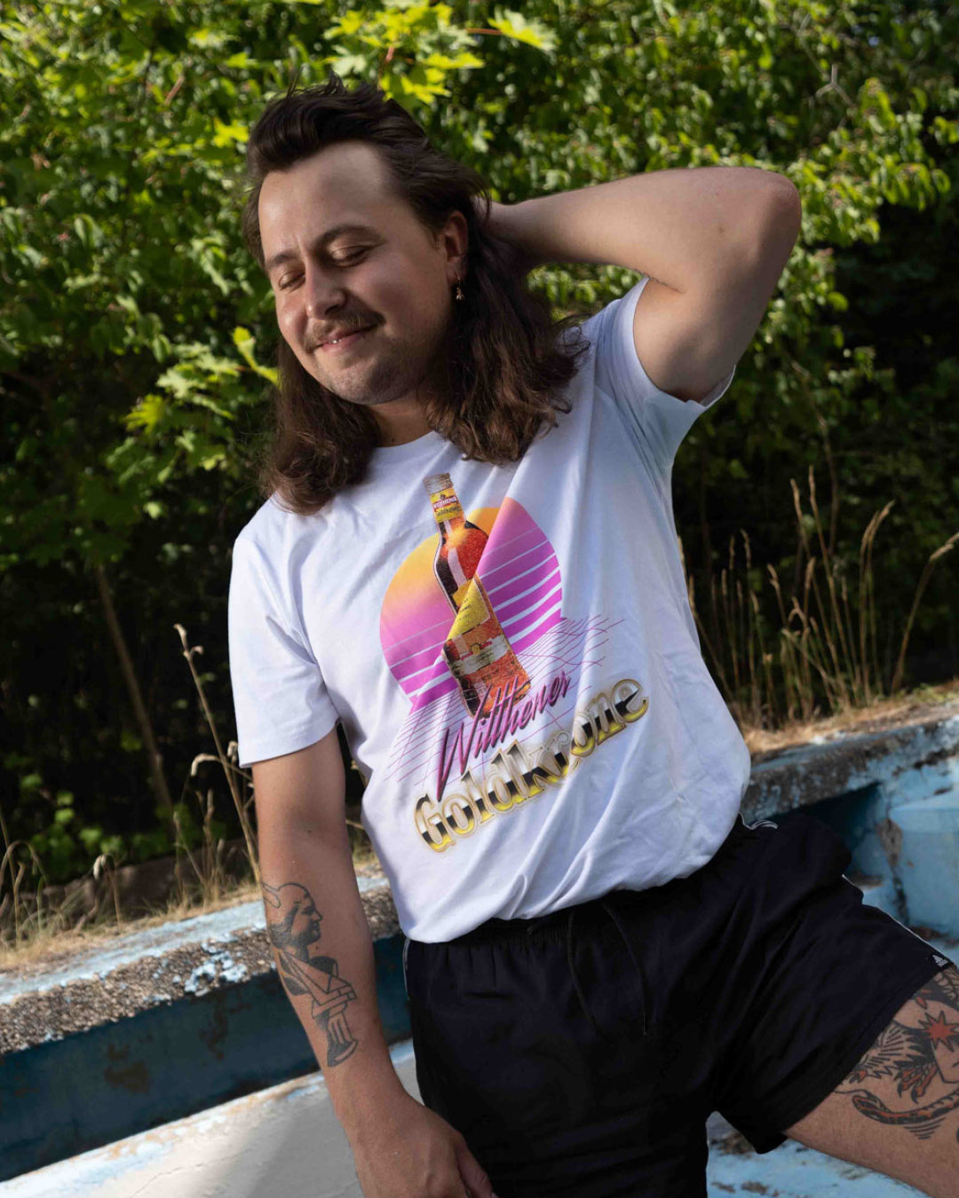 WILTHENER Goldkrone T-Shirt 80s Weiß