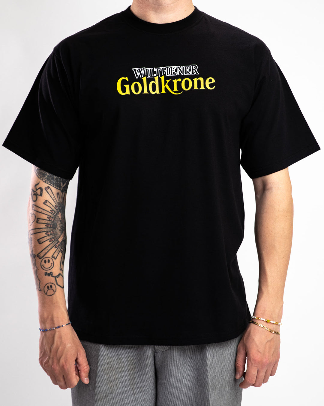 WILTHENER Goldkrone T-Shirt Logo Schwarz