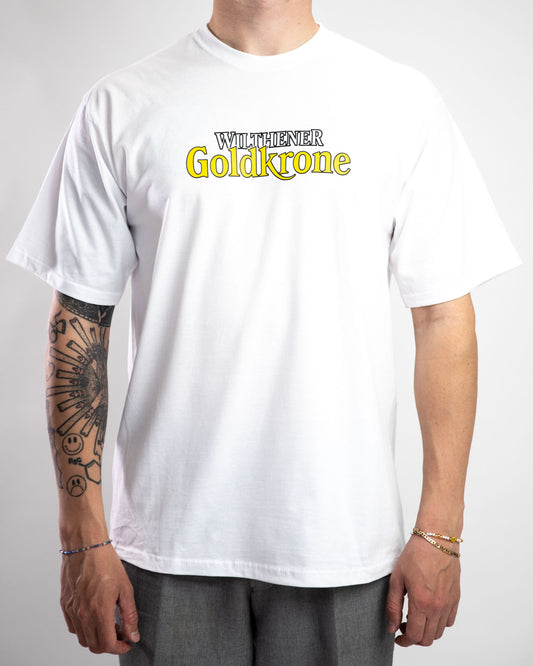 WILTHENER Goldkrone T-Shirt Logo Weiß